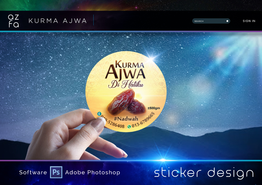 Sticker Design (Kurma Ajwa)