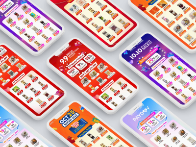 Shopee & LAZADA E commerce design