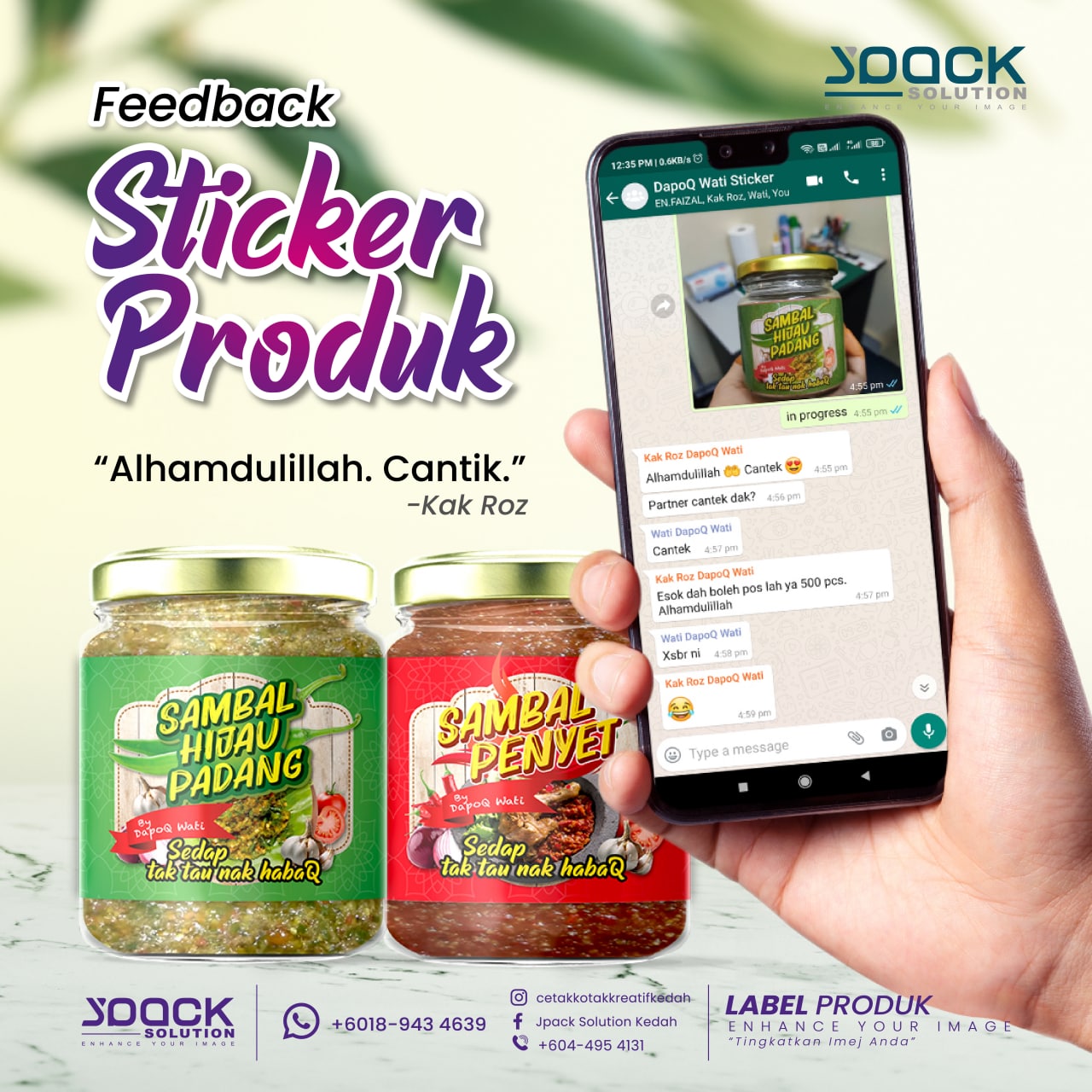 Product Sticker Design & Social Media Post Design