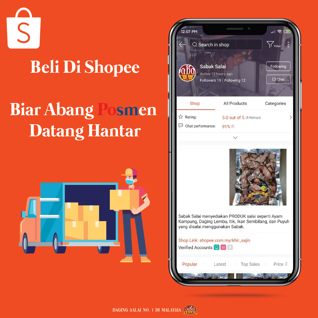 Shopee Posting For Social Media - Sabak Salai