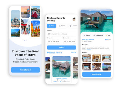 Travel App UI Design