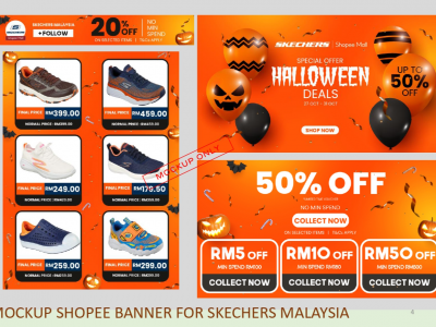 Mockup Shopee Banner for Skechers Malaysia