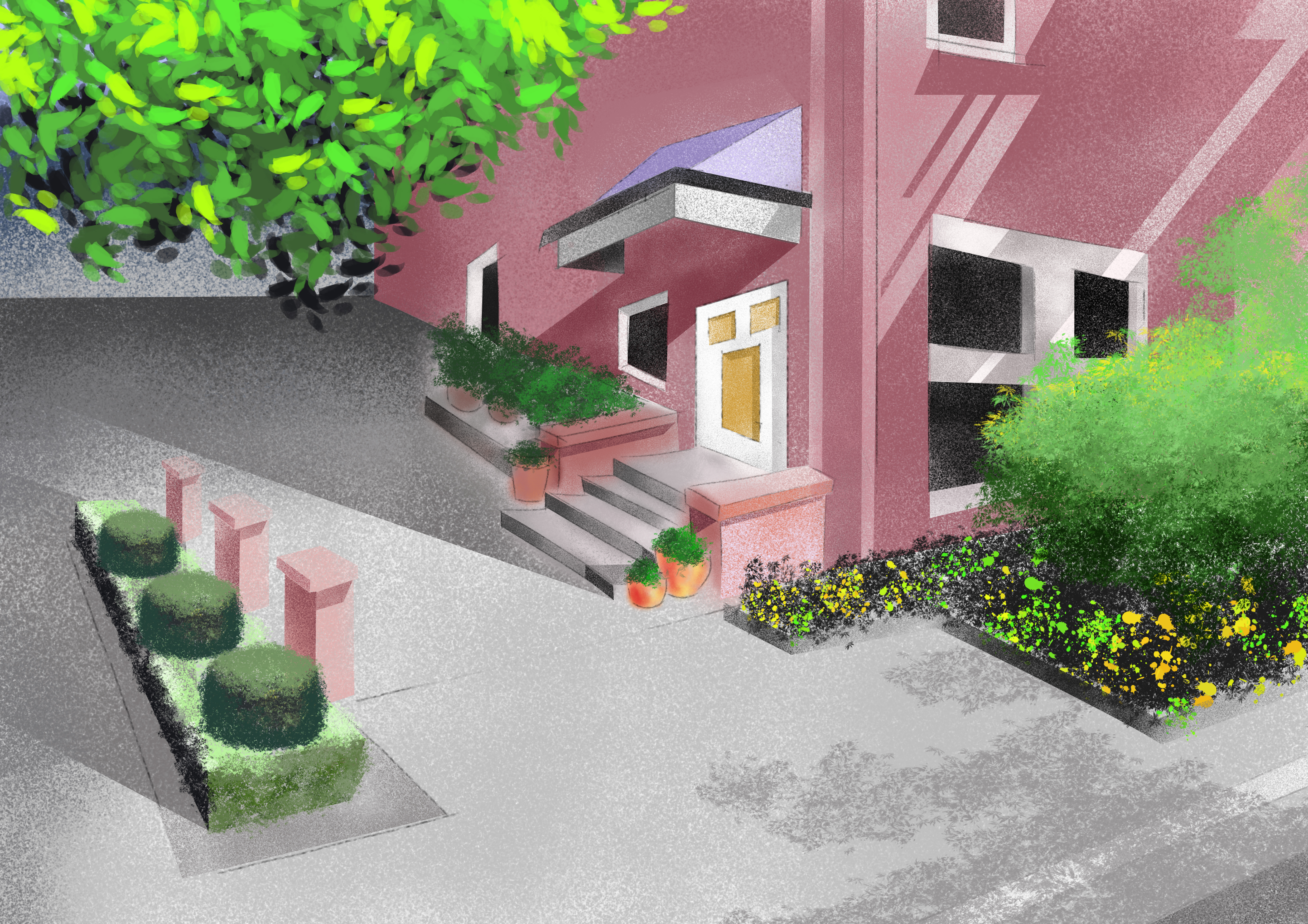 Anak Syurga short film Background Illustration