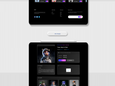 NFT Trading website uxui concept