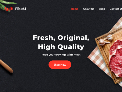 Web design_Meat Shop