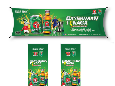 Banner & Bunting Design - Carabao Energy Drink