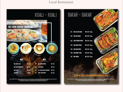 Local Restaurant Menu Design _1