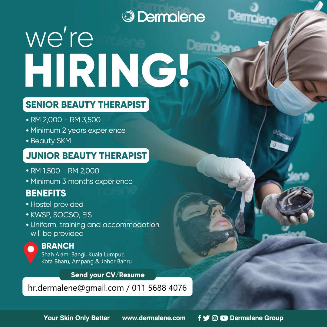 we're HIRING! (Beauty Therapist)