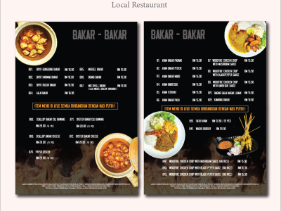 Local Restaurant Menu Design_2